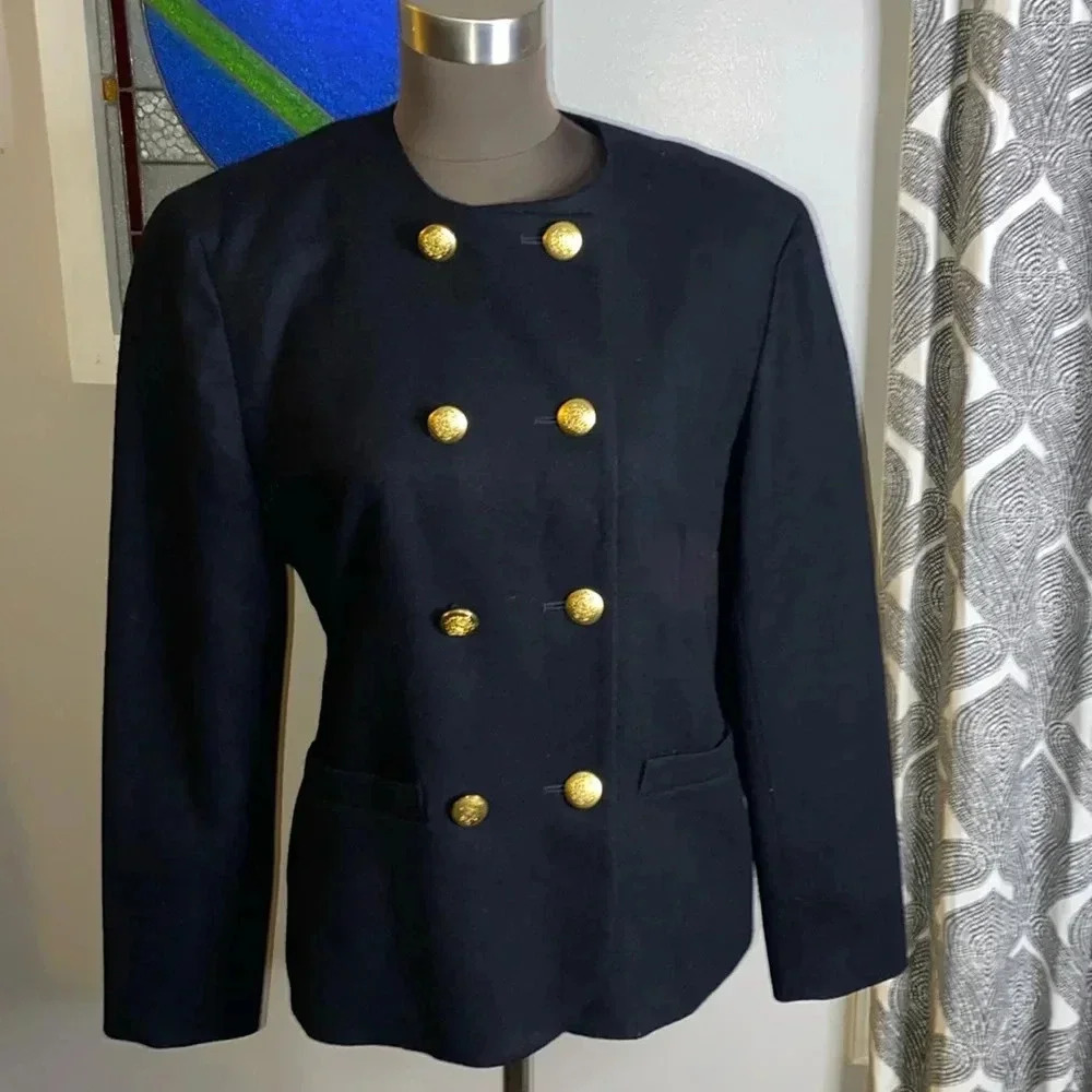 Pendleton nautical inspired wool blazer